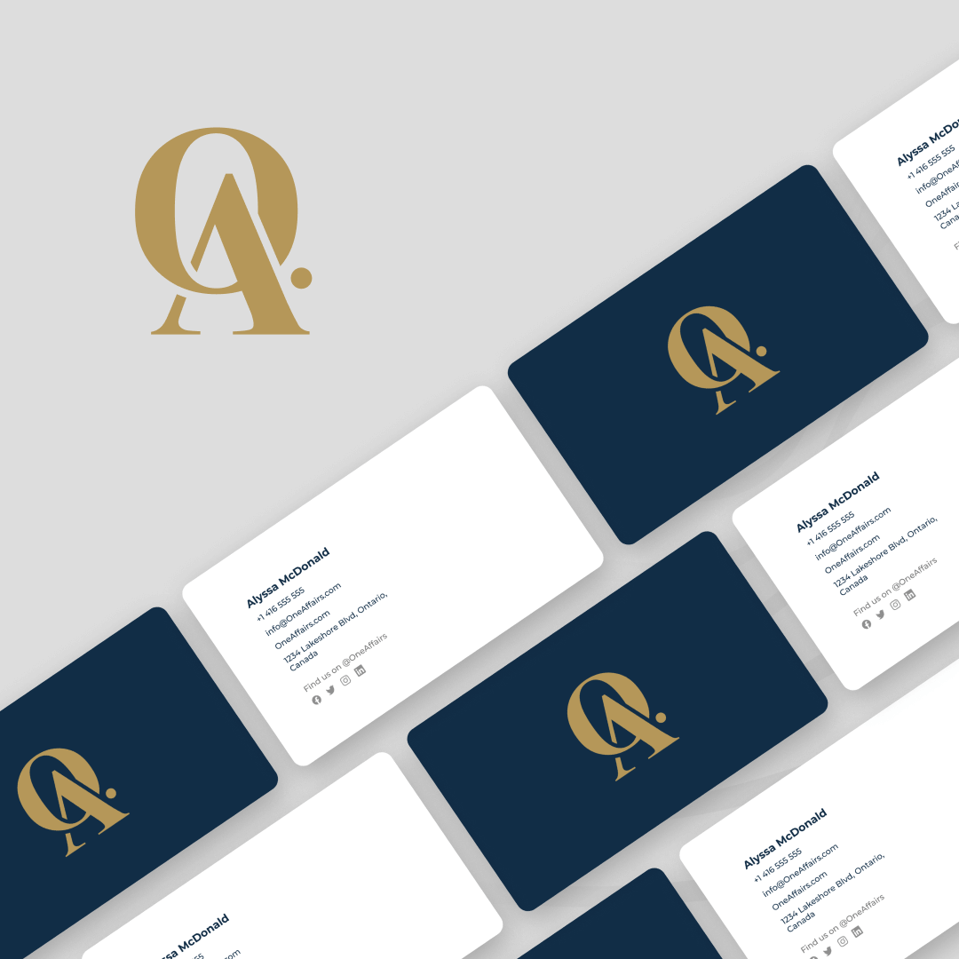 OA Logo and business card